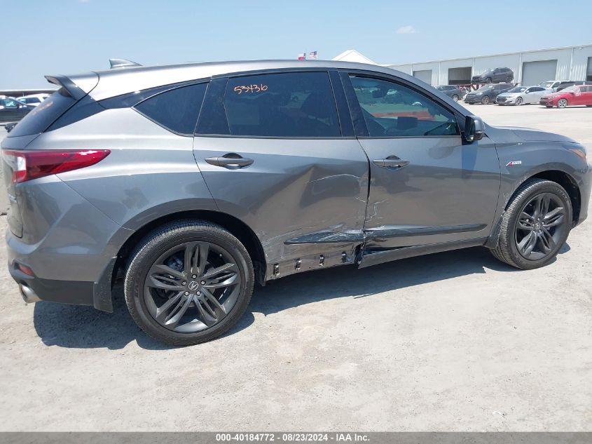 2022 Acura Rdx VIN: 5J8TC1H67NL00075 Lot: 40184772