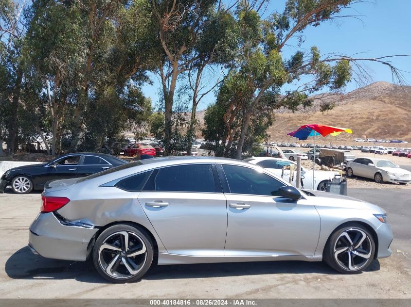 2022 Honda Accord Sport VIN: 1HGCV1F30NA100558 Lot: 40184816