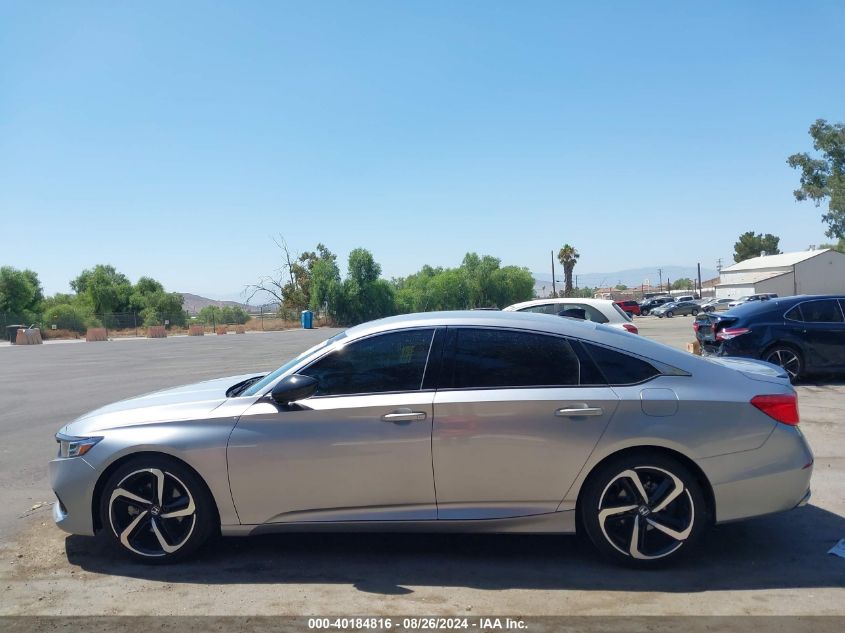 2022 Honda Accord Sport VIN: 1HGCV1F30NA100558 Lot: 40184816