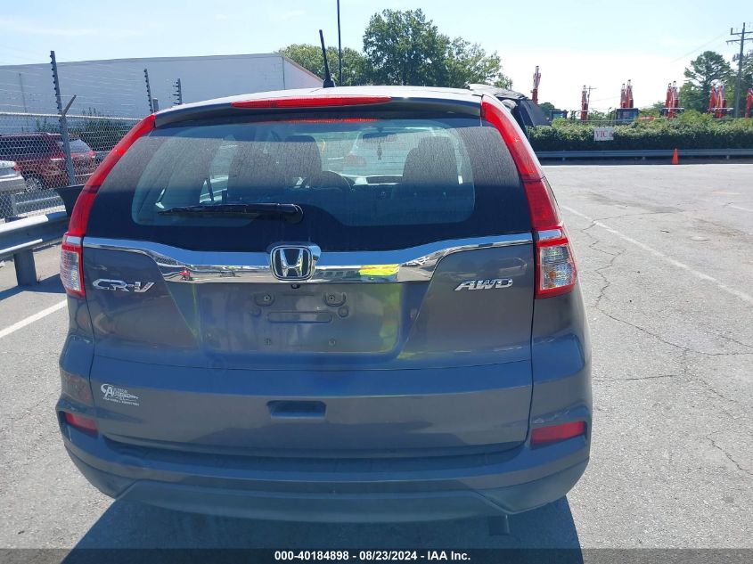 2015 Honda Cr-V Lx VIN: 5J6RM4H35FL102946 Lot: 40184898