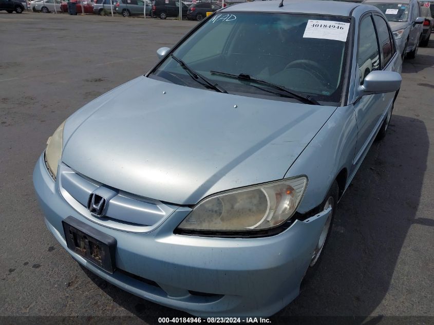 2004 Honda Civic Hybrid VIN: JHMES95664S016696 Lot: 40184946