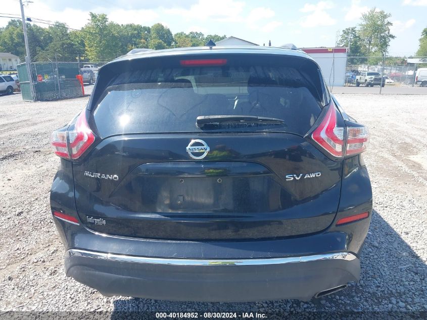 2016 Nissan Murano VIN: 5N1AZ2MH0GN122100 Lot: 40184952