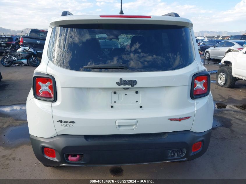 2019 Jeep Renegade Trailhawk 4X4 VIN: ZACNJBC10KPK39335 Lot: 40184976