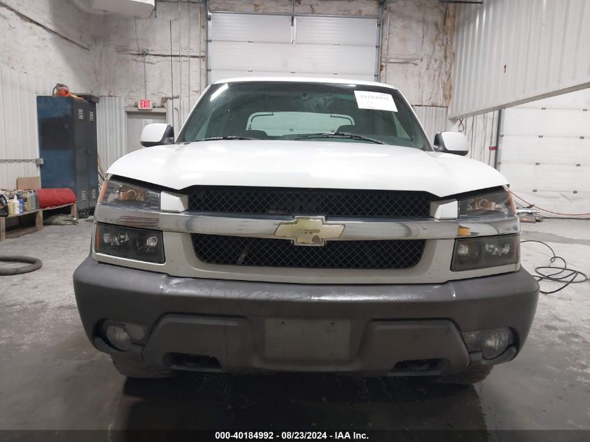 2002 Chevrolet Avalanche 1500 VIN: 3GNEK13T32G205491 Lot: 40184992