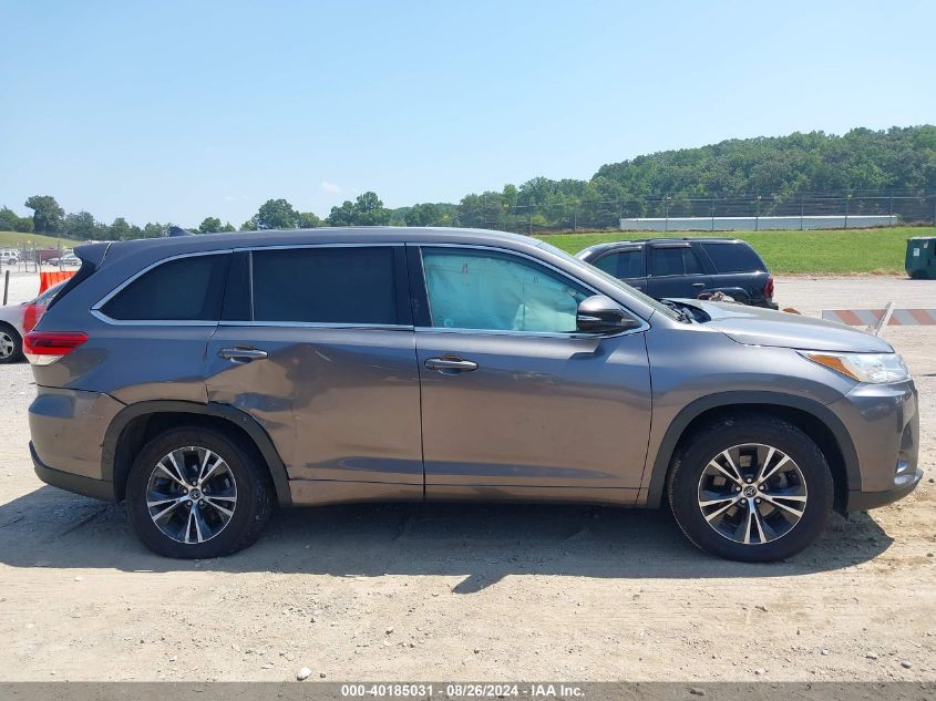 2018 Toyota Highlander Le Plus VIN: 5TDZZRFHXJS268244 Lot: 40185031