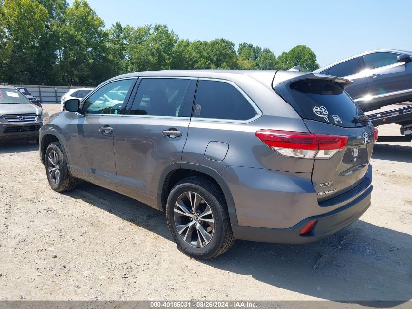 2018 TOYOTA HIGHLANDER LE PLUS - 5TDZZRFHXJS268244