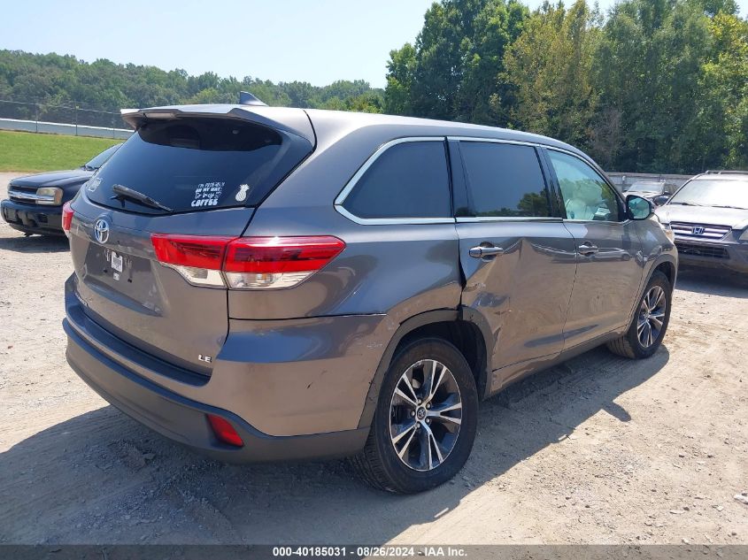 2018 TOYOTA HIGHLANDER LE PLUS - 5TDZZRFHXJS268244