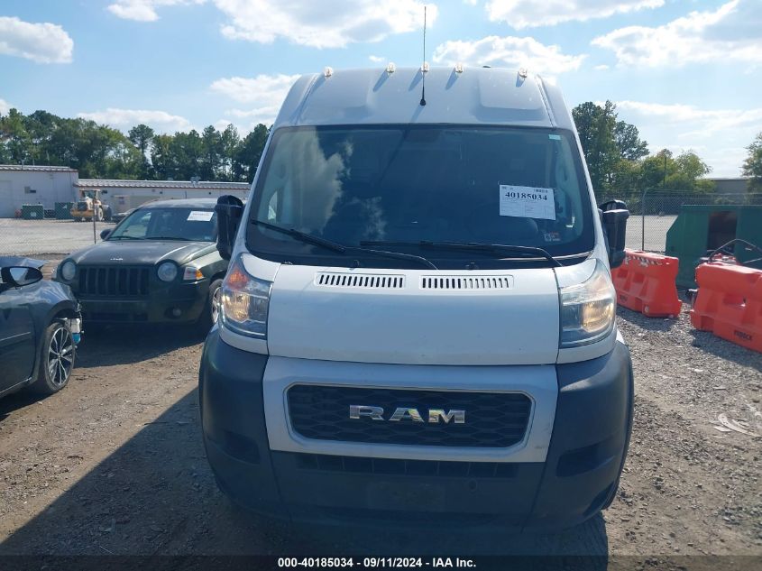 2019 Ram Promaster 3500 Cargo Van High Roof 159 Wb Ext VIN: 3C6URVJG1KE504199 Lot: 40185034