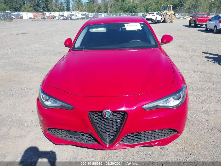 2019 Alfa Romeo Giulia Rwd VIN: ZARFAMAN3K7599050 Lot: 40185062