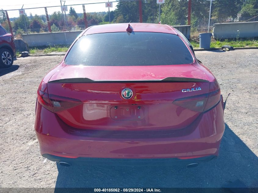 2019 Alfa Romeo Giulia Rwd VIN: ZARFAMAN3K7599050 Lot: 40185062