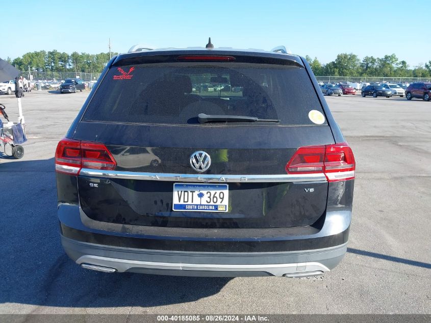 2018 Volkswagen Atlas 3.6L V6 Se VIN: 1V2CR2CA9JC520814 Lot: 40185085