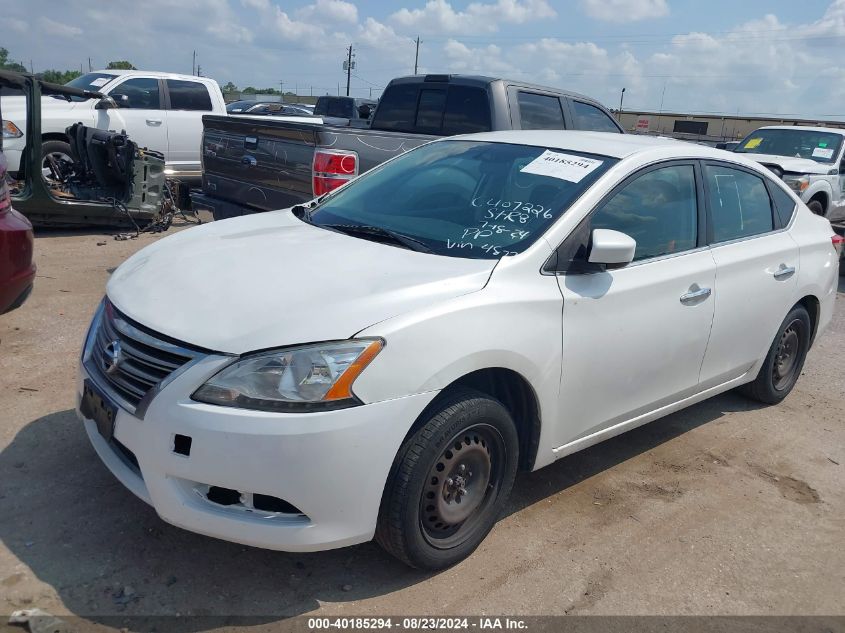 2014 Nissan Sentra Sv VIN: 3N1AB7AP1EL614877 Lot: 40185294