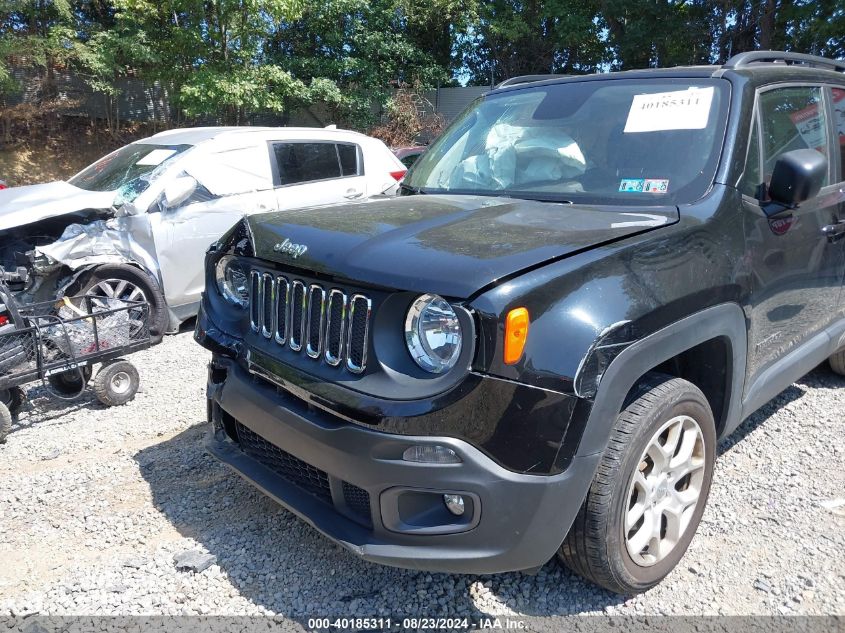 2018 Jeep Renegade Latitude 4X4 VIN: ZACCJBBB5JPH64524 Lot: 40185311