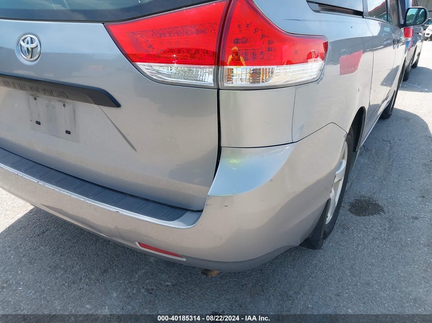 2011 Toyota Sienna Base V6 VIN: 5TDZK3DC3BS120706 Lot: 40185314