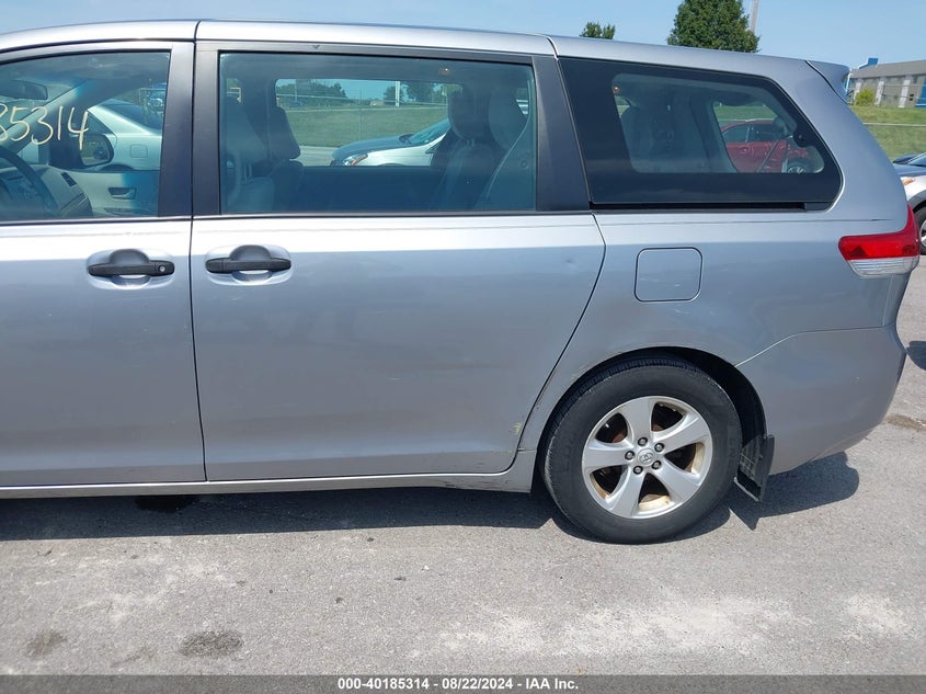 2011 Toyota Sienna Base V6 VIN: 5TDZK3DC3BS120706 Lot: 40185314