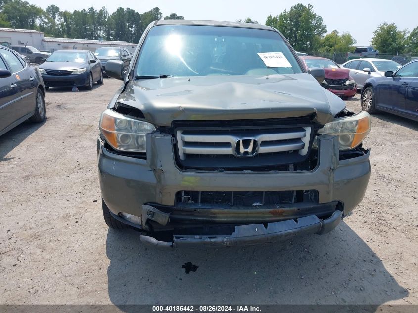 2006 Honda Pilot Ex-L VIN: 5FNYF18776B024363 Lot: 40185442