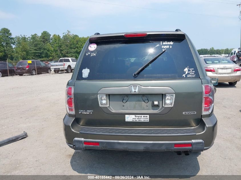 2006 Honda Pilot Ex-L VIN: 5FNYF18776B024363 Lot: 40185442