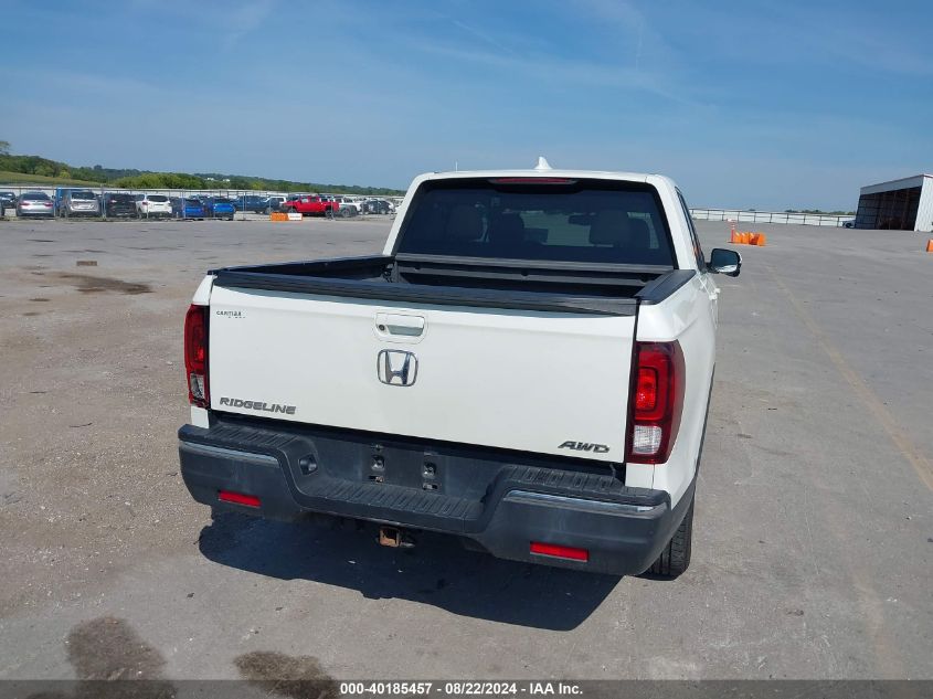 2018 Honda Ridgeline Rtl-T VIN: 5FPYK3F65JB002296 Lot: 40185457