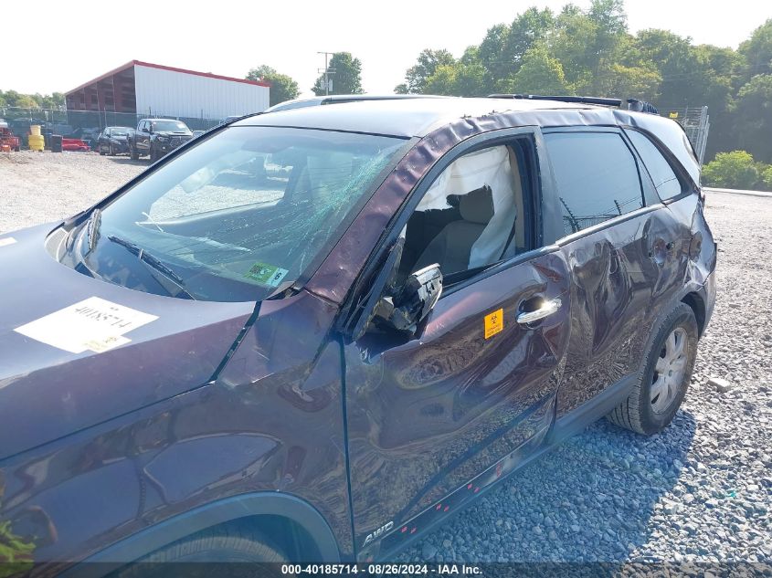 2013 Kia Sorento Lx V6 VIN: 5XYKTDA20DG364765 Lot: 40185714