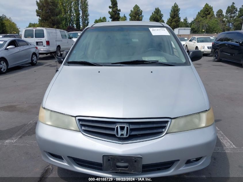 2002 Honda Odyssey Lx VIN: 2HKRL18572H522344 Lot: 40185729
