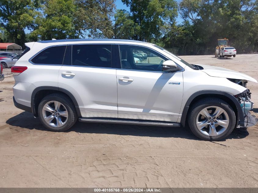 2018 Toyota Highlander Hybrid Limited VIN: 5TDDGRFH4JS042247 Lot: 40185768