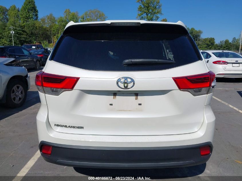 2019 TOYOTA HIGHLANDER LE/LE PLUS - 5TDZZRFHXKS369009