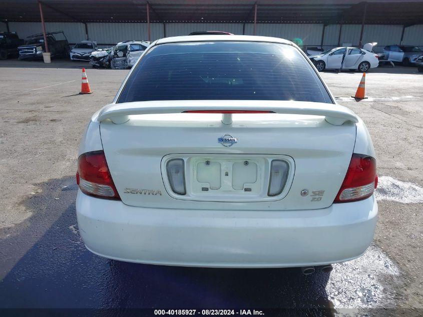 2001 Nissan Sentra Se VIN: 3N1BB51D51L106369 Lot: 40185927