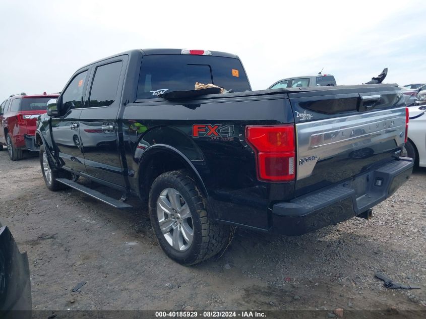 2020 FORD F-150 PLATINUM - 1FTEW1E40LFC71017