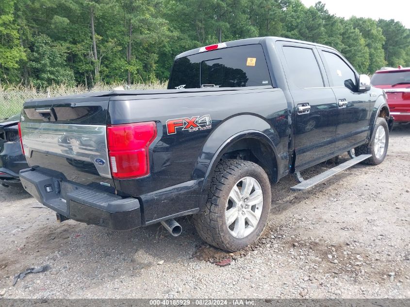 2020 FORD F-150 PLATINUM - 1FTEW1E40LFC71017