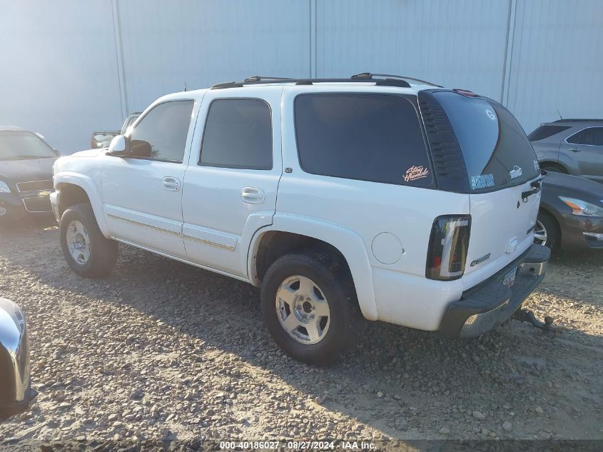 2005 Chevrolet Tahoe Lt VIN: 1GNEC13T65J105529 Lot: 40186027