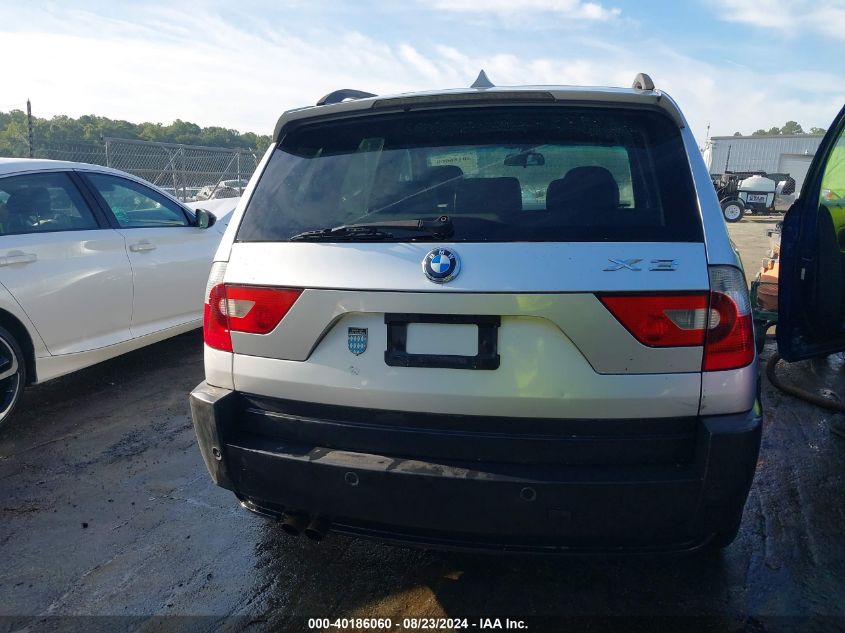 2004 BMW X3 3.0I VIN: WBXPA93414WD01092 Lot: 40186060