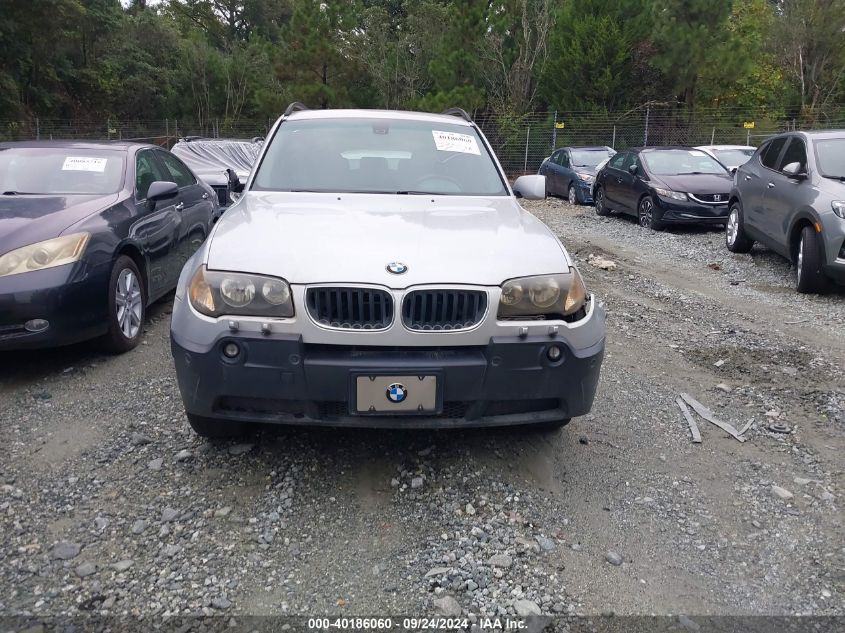 2004 BMW X3 3.0I VIN: WBXPA93414WD01092 Lot: 40186060