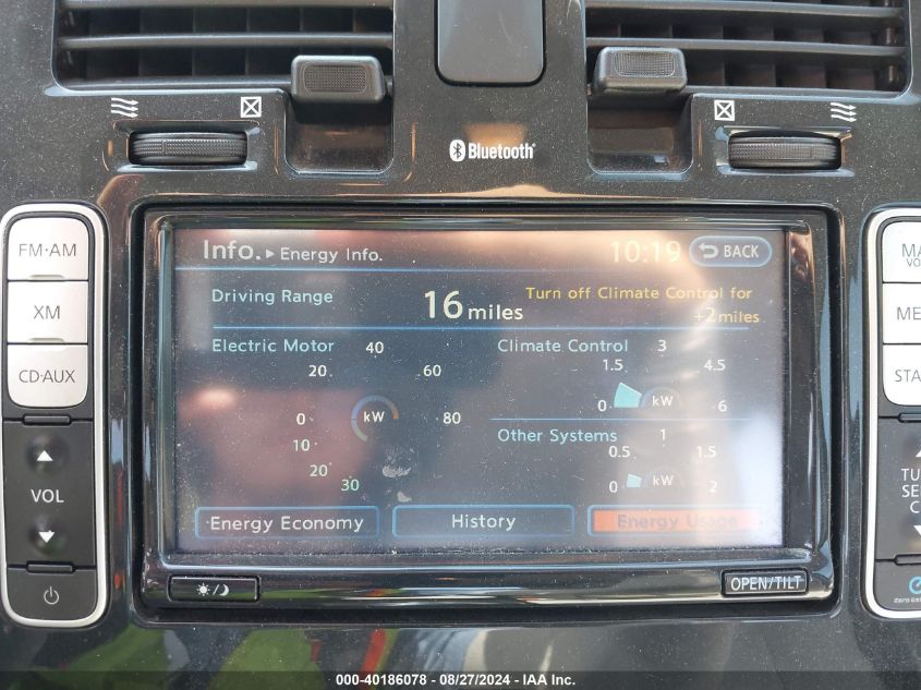 2011 Nissan Leaf Sl VIN: JN1AZ0CP6BT006926 Lot: 40186078