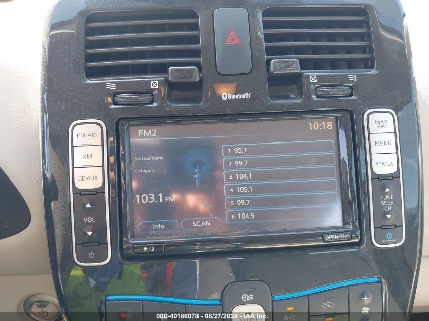 2011 Nissan Leaf Sl VIN: JN1AZ0CP6BT006926 Lot: 40186078