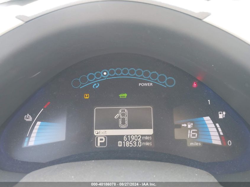 2011 Nissan Leaf Sl VIN: JN1AZ0CP6BT006926 Lot: 40186078