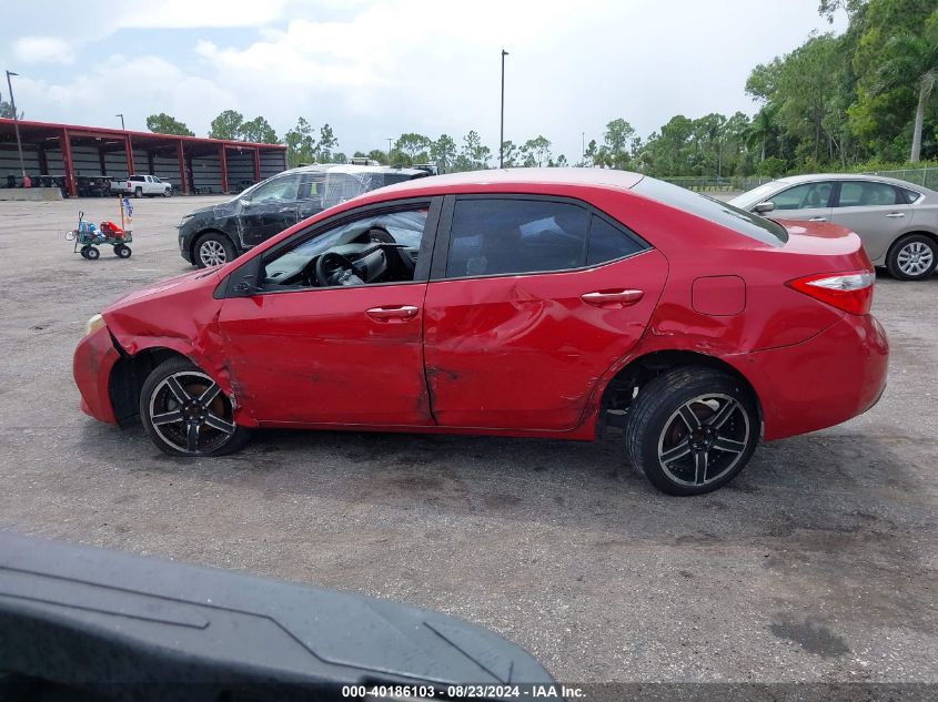 2014 Toyota Corolla Le VIN: 2T1BURHEXEC129250 Lot: 40186103