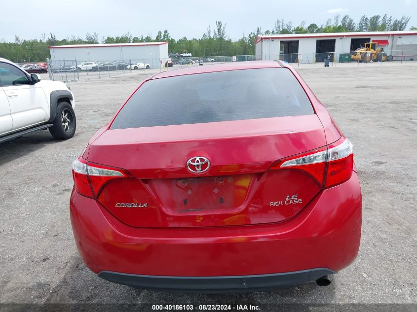 2014 Toyota Corolla Le VIN: 2T1BURHEXEC129250 Lot: 40186103