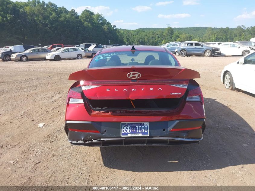 2024 Hyundai Elantra Limited VIN: KMHLP4DG4RU774339 Lot: 40186117