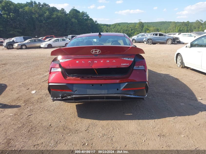 2024 Hyundai Elantra Limited VIN: KMHLP4DG4RU774339 Lot: 40186117