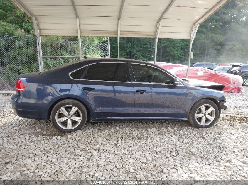 2013 Volkswagen Passat 2.5L Se VIN: 1VWBP7A30DC123725 Lot: 40186147