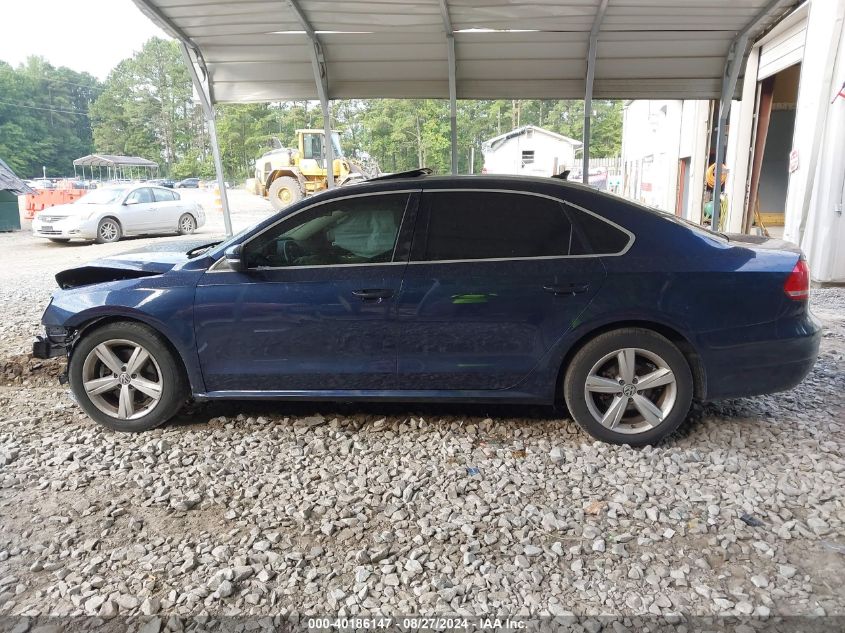 2013 Volkswagen Passat 2.5L Se VIN: 1VWBP7A30DC123725 Lot: 40186147