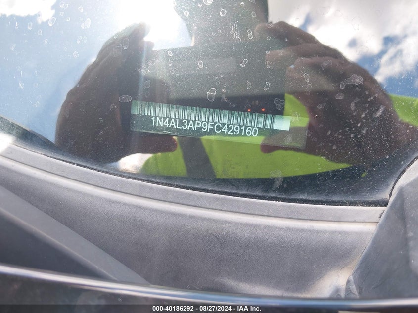 2015 NISSAN ALTIMA 2.5/2.5 S/2.5 SL/2.5 SV - 1N4AL3AP9FC429160