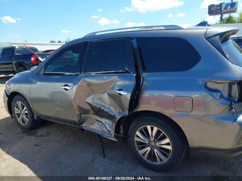 2019 Nissan Pathfinder Sv VIN: 5N1DR2MN1KC607627 Lot: 40186327