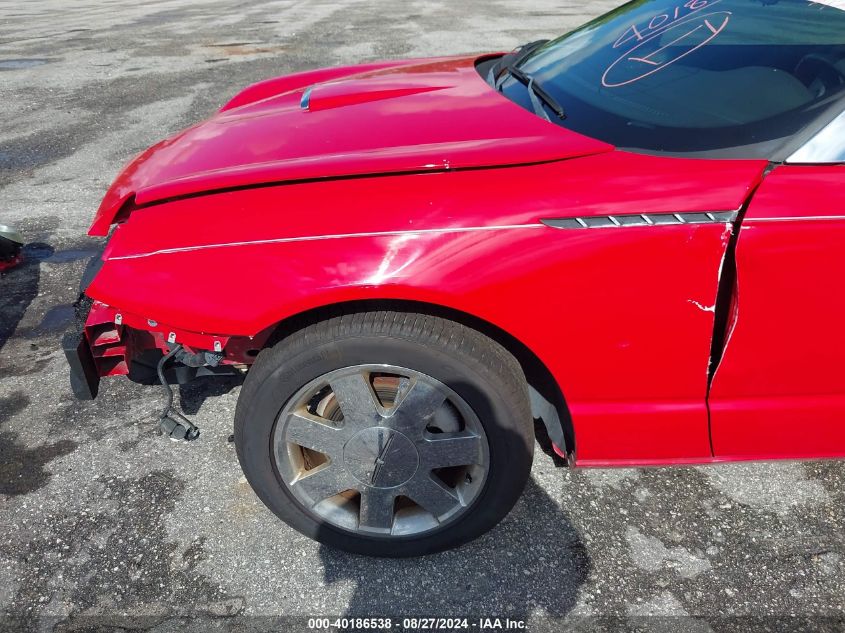 2002 Ford Thunderbird VIN: 1FAHP60A12Y109894 Lot: 40186538