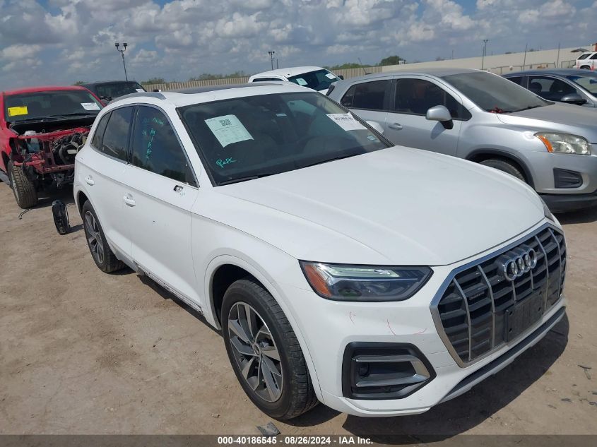 2021 Audi Q5 Premium 45 Tfsi Quattro S Tronic VIN: WA1AAAFY8M2042215 Lot: 40186545