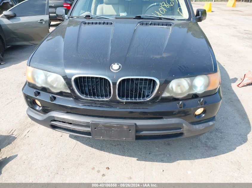 2003 BMW X5 3.0I VIN: 5UXFA53573LV88606 Lot: 40186558