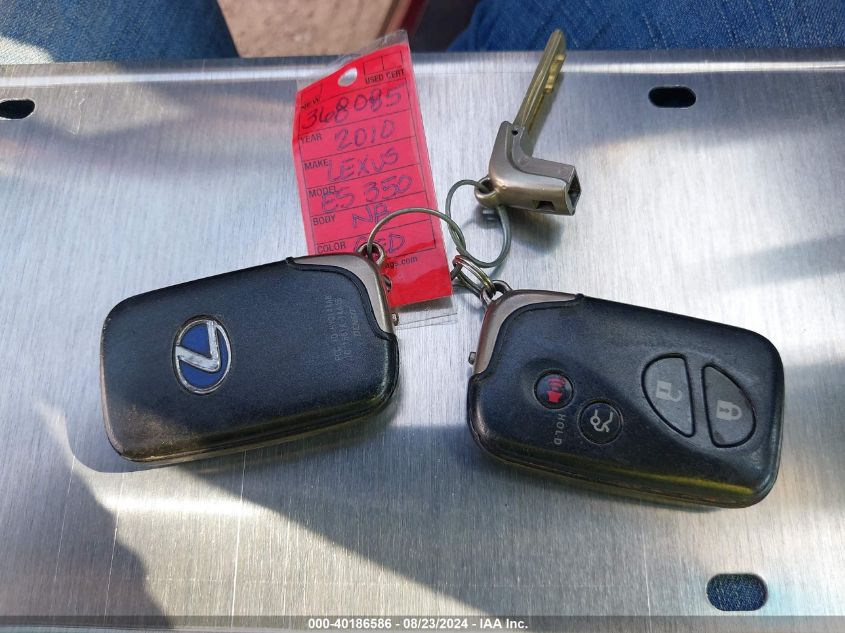 2010 Lexus Es 350 VIN: JTHBK1EG4A2368085 Lot: 40186586