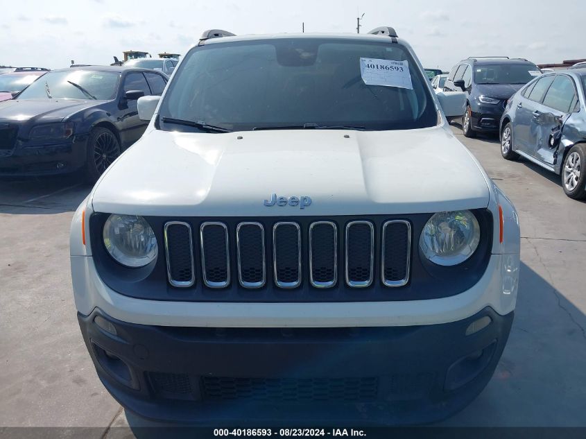 2018 Jeep Renegade Latitude Fwd VIN: ZACCJABB6JPG80187 Lot: 40186593