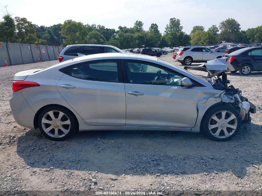 2013 Hyundai Elantra Limited VIN: 5NPDH4AE1DH430124 Lot: 40186674