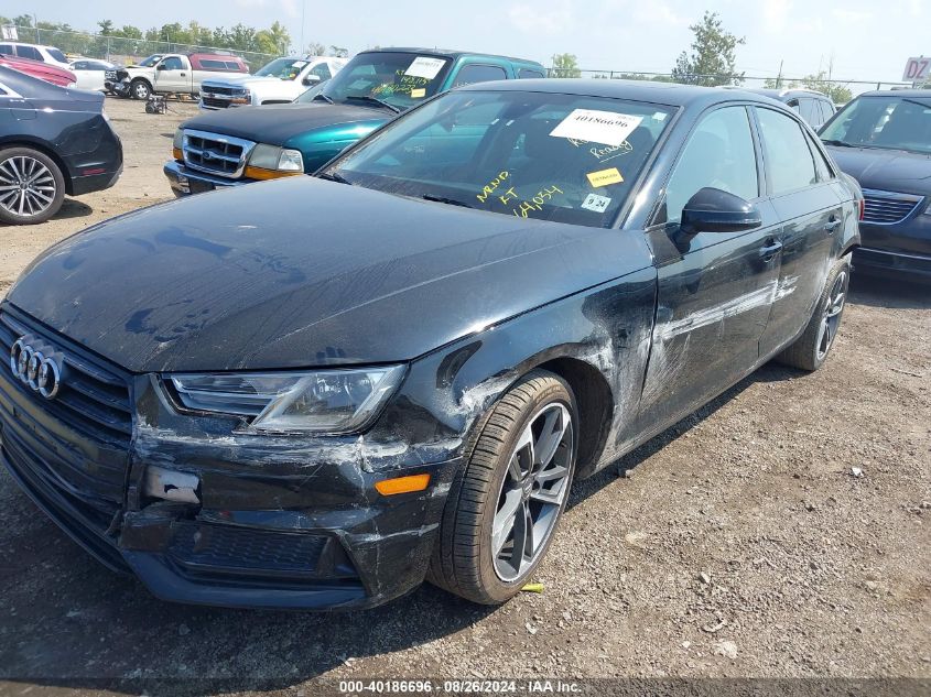 2019 Audi A4 40 Premium/40 Titanium Premium VIN: WAUGMAF47KN020364 Lot: 40186696